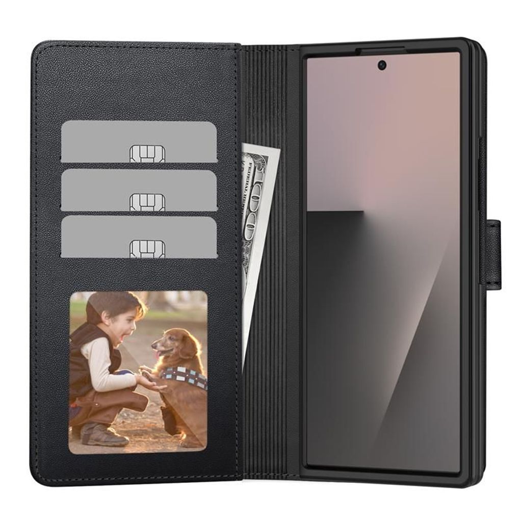 Tech-Protect Wallet Etui til Samsung Galaxy Z Fold 7 - Svart