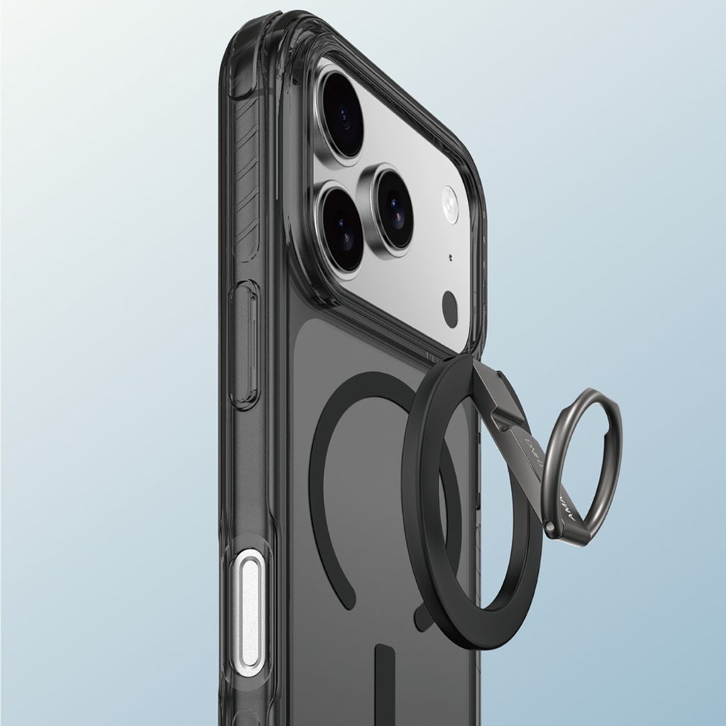 AmazingThing Titan Pro Grip Ring Set MagSafe -kuori till iPhone 17 Pro - Musta