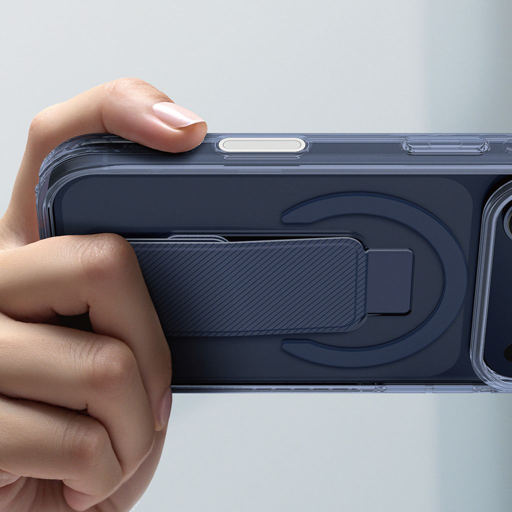 AmazingThing Titan Pro Holder MagSafe -kuori till iPhone 17 Pro Max - Sininen