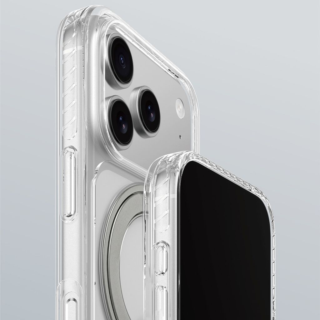 AmazingThing Titan Pro MagSpin -kuori till iPhone 17 Pro - Harmaa
