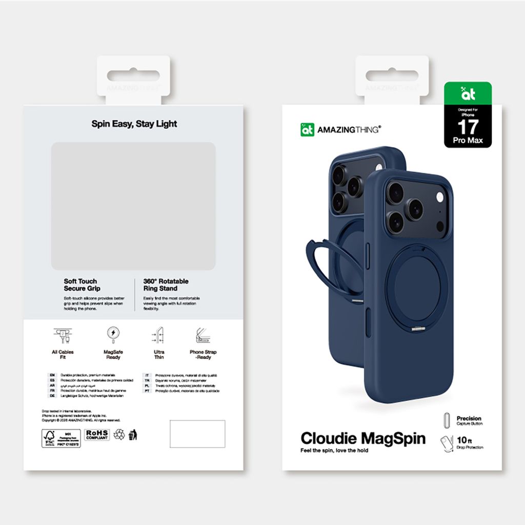 AmazingThing Cloudie -kuori till iPhone 17 Pro Max - Sininen