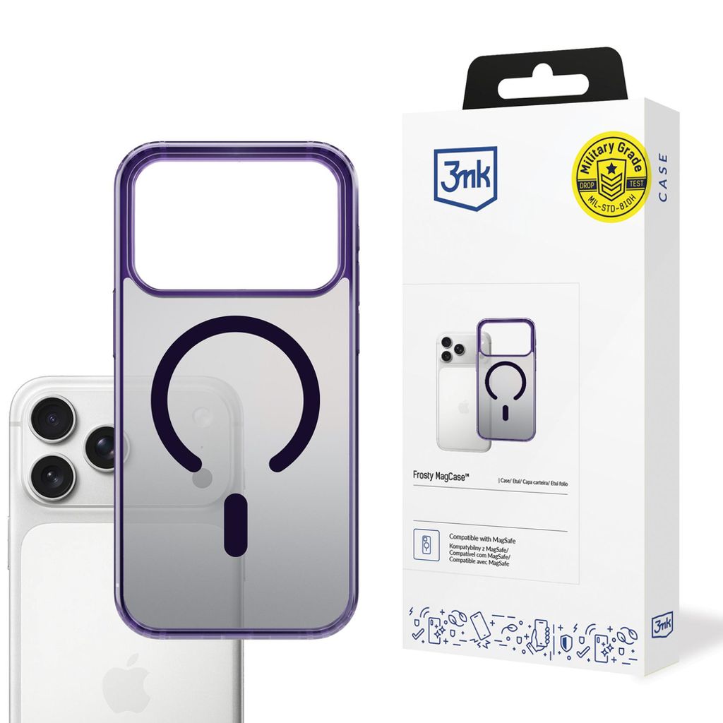 3mk Frosty MagSafe Cover till iPhone 17 Pro Max - Lilla