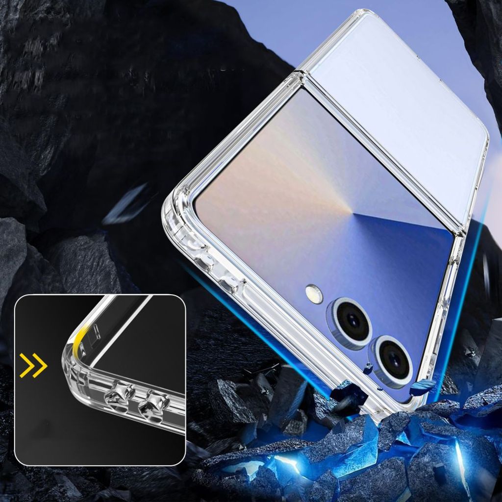 Tech-Protect FlexAir Hybrid Skal till Samsung Galaxy Z Flip 7 - Transparent