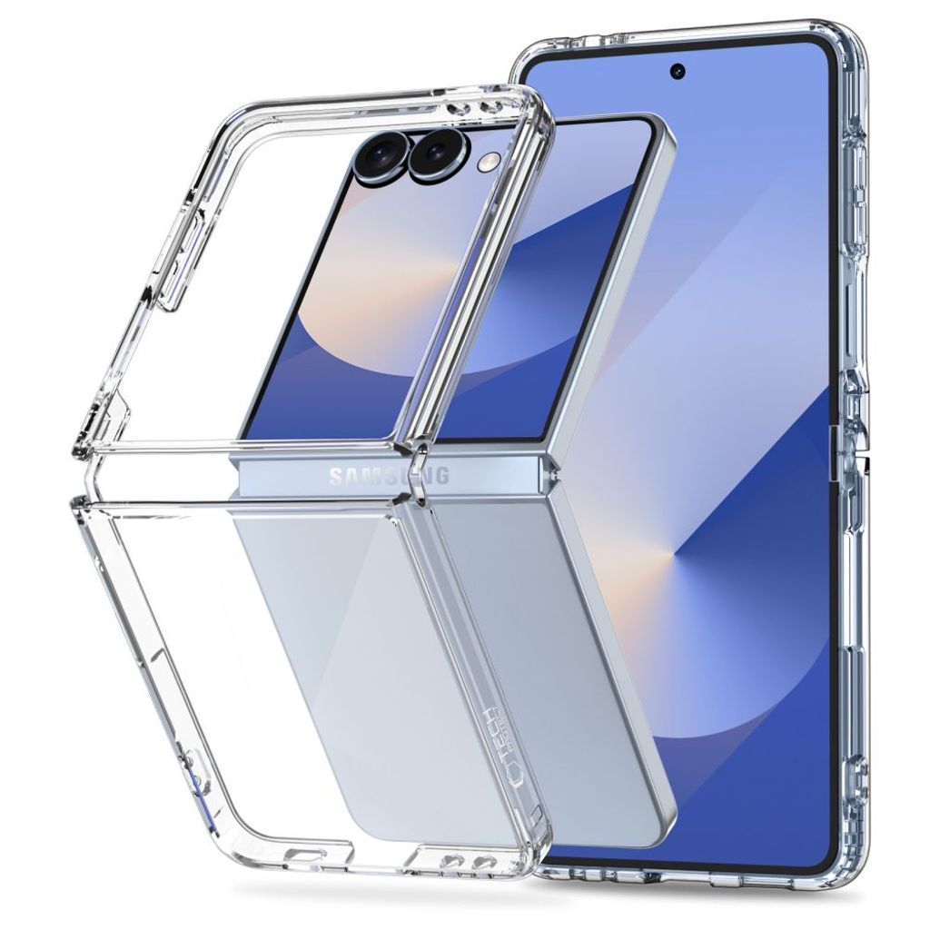 Tech-Protect FlexAir Hybrid Skal till Samsung Galaxy Z Flip 7 - Transparent
