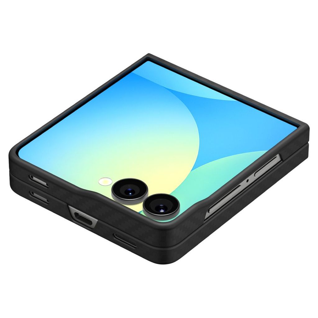 Spigen AirSkin Aramid Skal till Samsung Galaxy Z Flip 7 - Svart