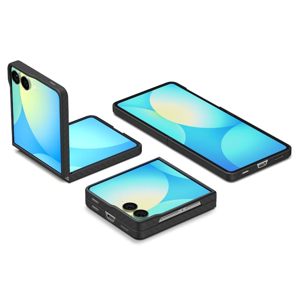 Spigen AirSkin Aramid Skal till Samsung Galaxy Z Flip 7 - Svart