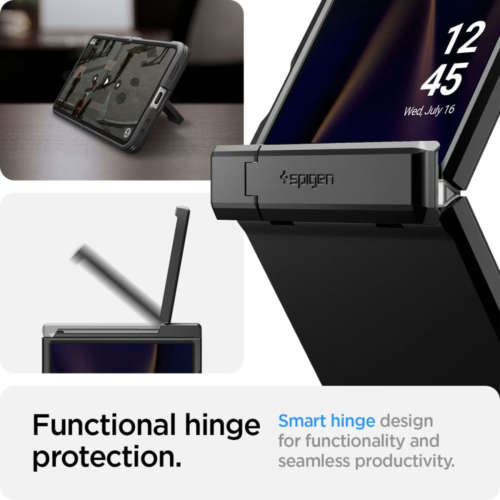 Spigen Tough Armor Pro MagSafe Kuori Samsung Galaxy Z Flip 7 - Musta