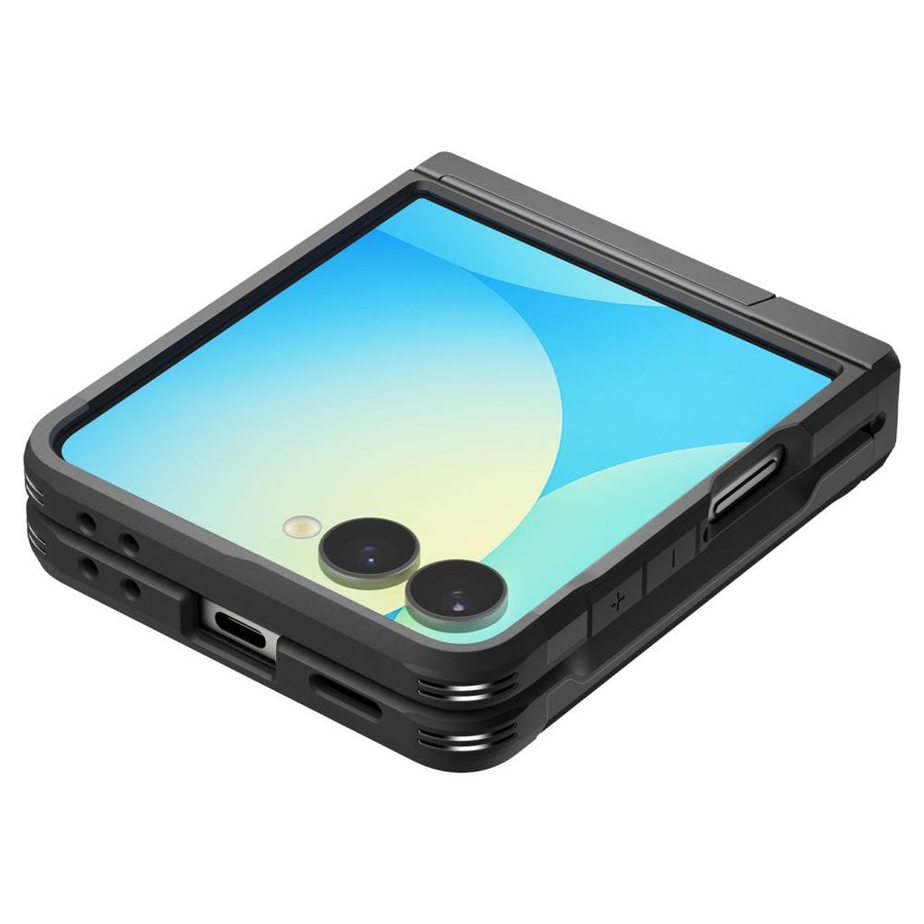 Spigen Tough Armor Pro MagSafe Kuori Samsung Galaxy Z Flip 7 - Musta