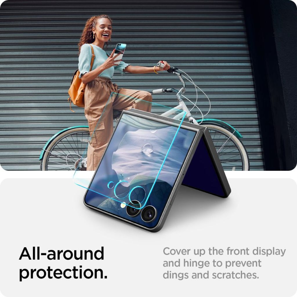 Spigen Glas.TR EZ Fit HD Härdat Glas Skärmskydd för Samsung Galaxy Z Flip 7