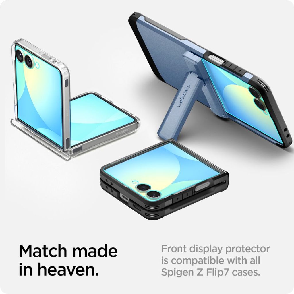 Spigen Glas.tR EZ Fit HD 2-pack Outer Näytönsuoja Samsung Galaxy Z Flip 7