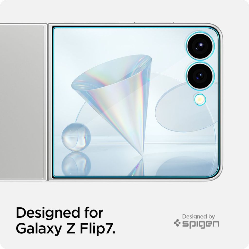 Spigen Glas.tR EZ Fit HD 2-pack Outer Näytönsuoja Samsung Galaxy Z Flip 7