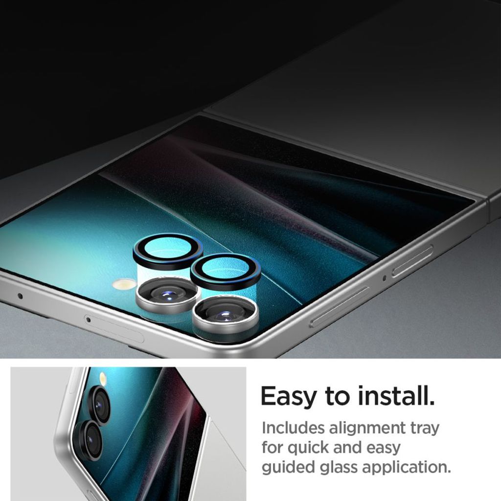 Spigen Optik Pro HD Glas.tR EZ Fit 2st Linsskydd till Samsung Galaxy Z Flip 7