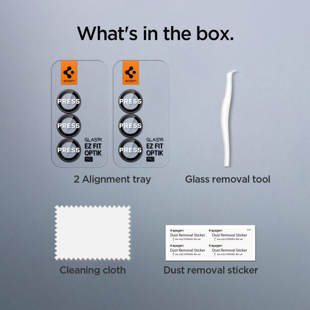 Spigen Optik Pro HD Glas.TR EZ Fit Linsskydd för Samsung Galaxy Z Fold 7, 2-pack