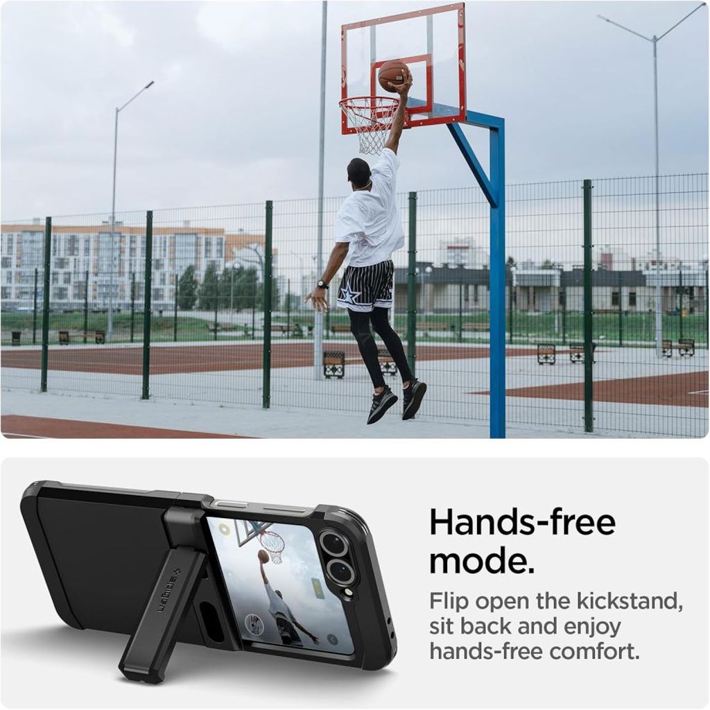 Spigen Tough Armor Pro MagSafe Kuori Samsung Galaxy Z Flip 6/7 FE - Musta