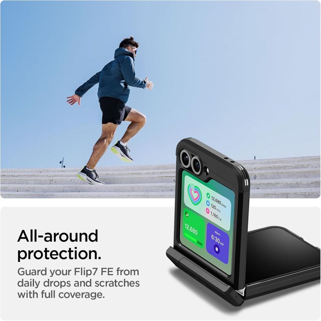 Spigen Tough Armor Pro MagSafe Kuori Samsung Galaxy Z Flip 6/7 FE - Musta