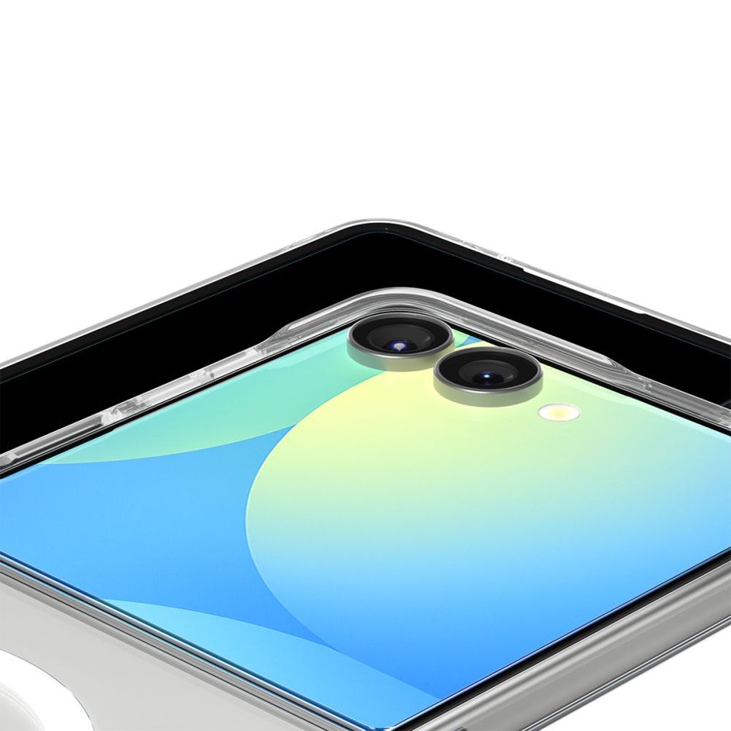 Spigen AirSkin MagSafe Kuori Samsung Galaxy Z Flip 7 - Läpinäkyvä/valkoinen