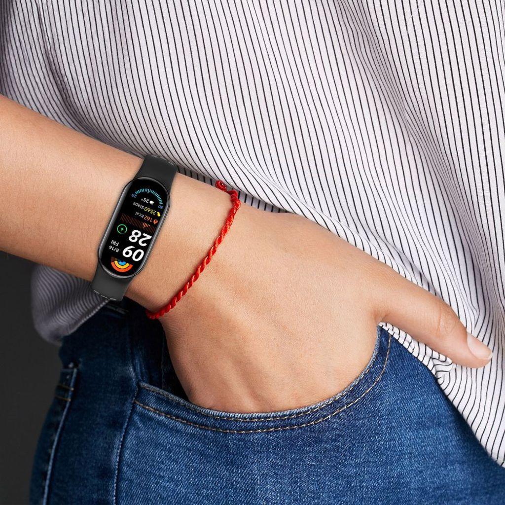 Tech-Protect IconBand Air Kockarmband Xiaomi Smart Band 8/9/10/NFC - Svart/Grå