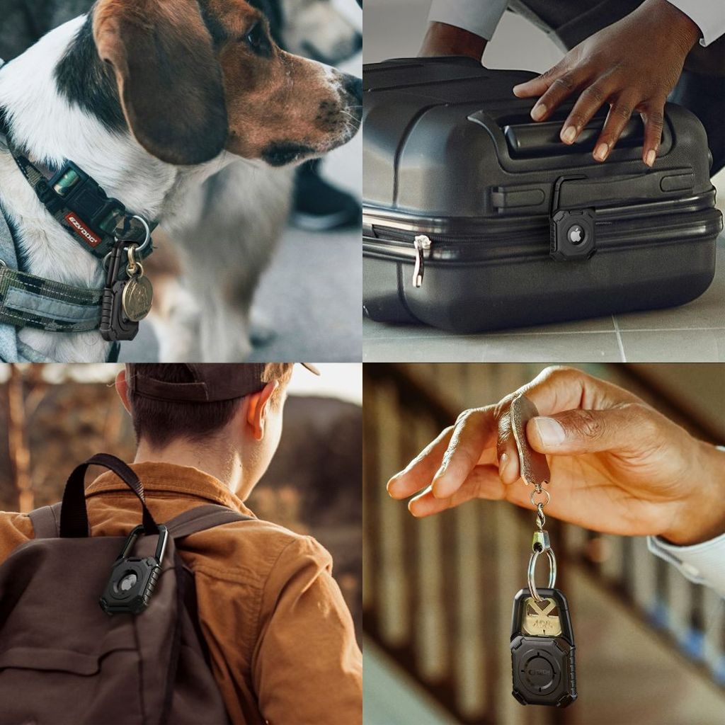 Tech-Protect Kevlar Kuori Apple AirTag 1/2 – Musta