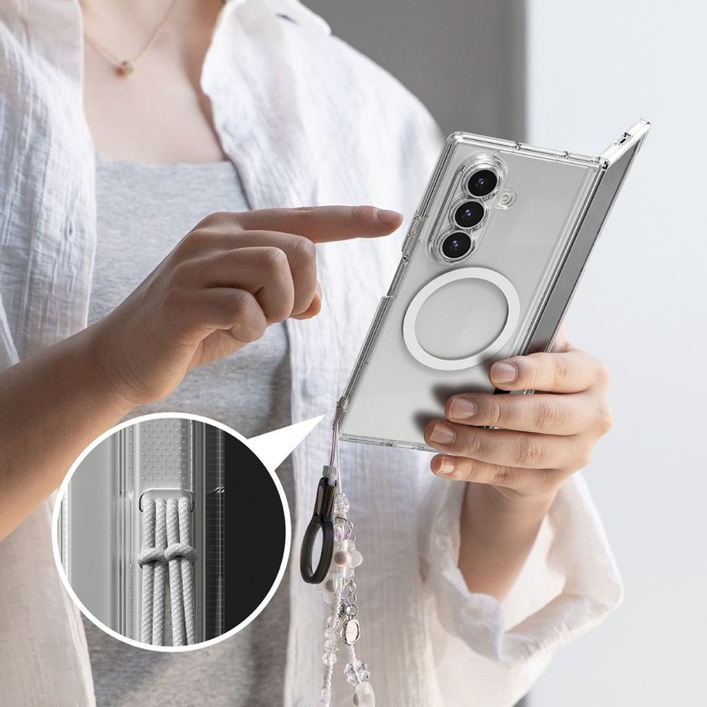 Ringke Fusion MagSafe Cover til Samsung Galaxy Z Fold 7 - Gennemsigtig