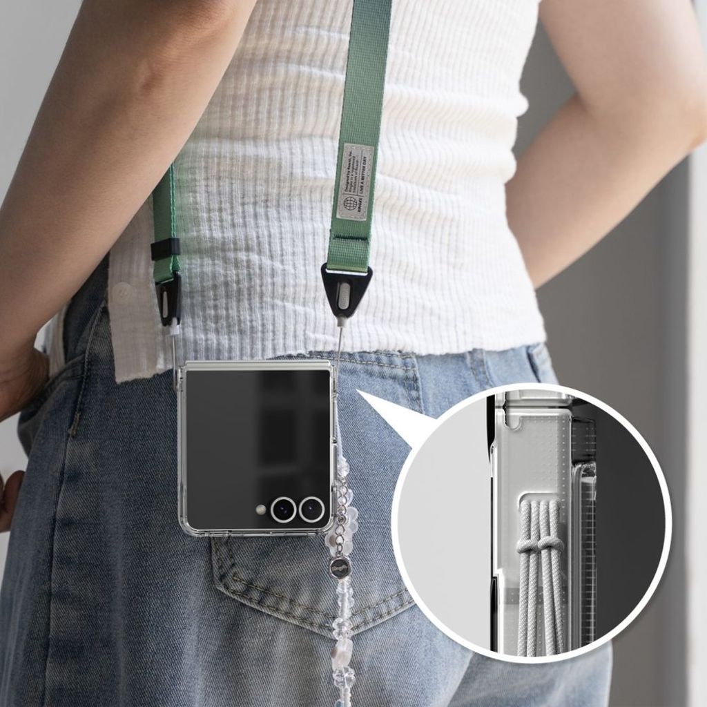 Ringke Fusion MagSafe Kuori Samsung Galaxy Z Flip 7 - Läpinäkyvä