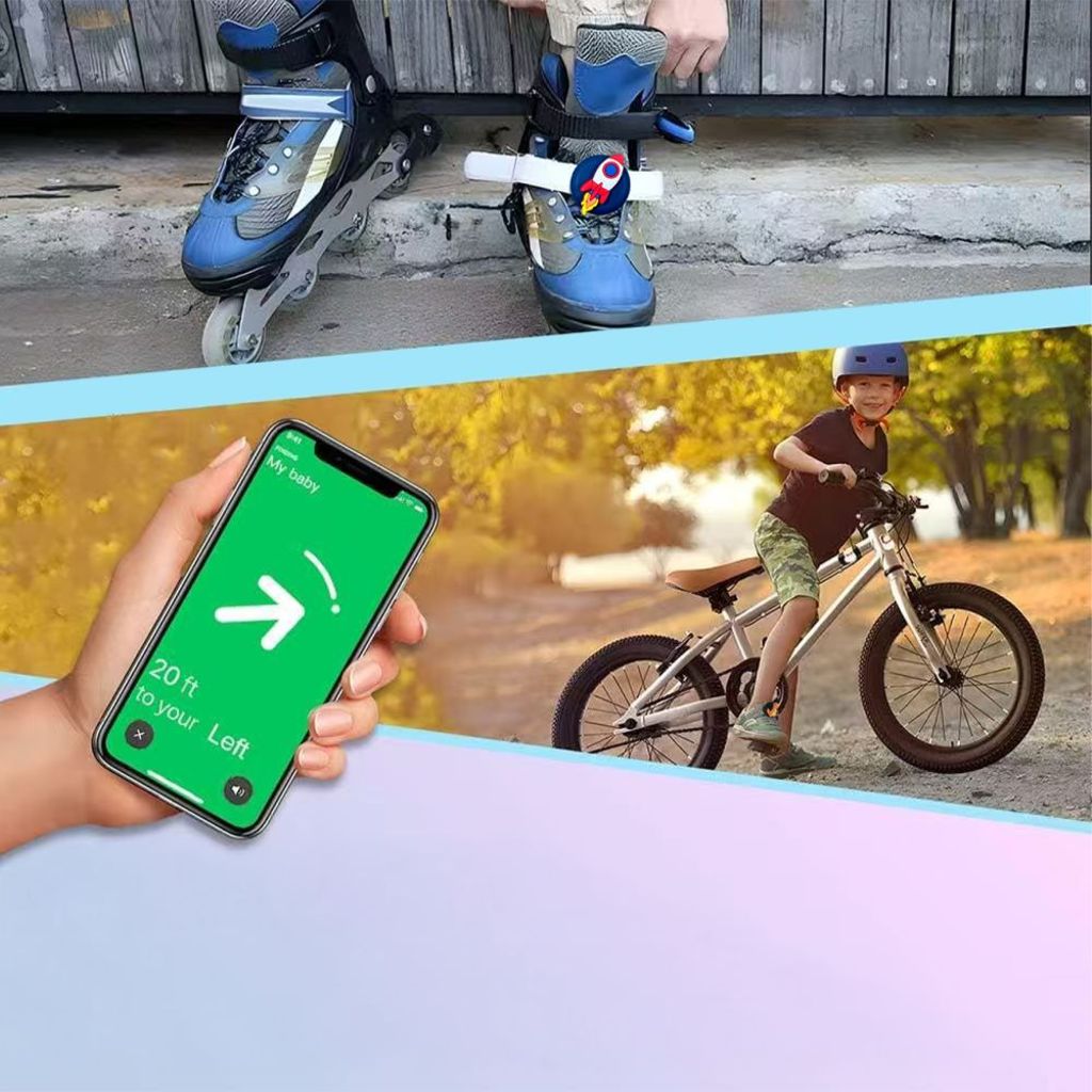 Tech-Protect Smooth Kuori Apple AirTag 1/2 Lapsille, 4 kpl – Monivärinen