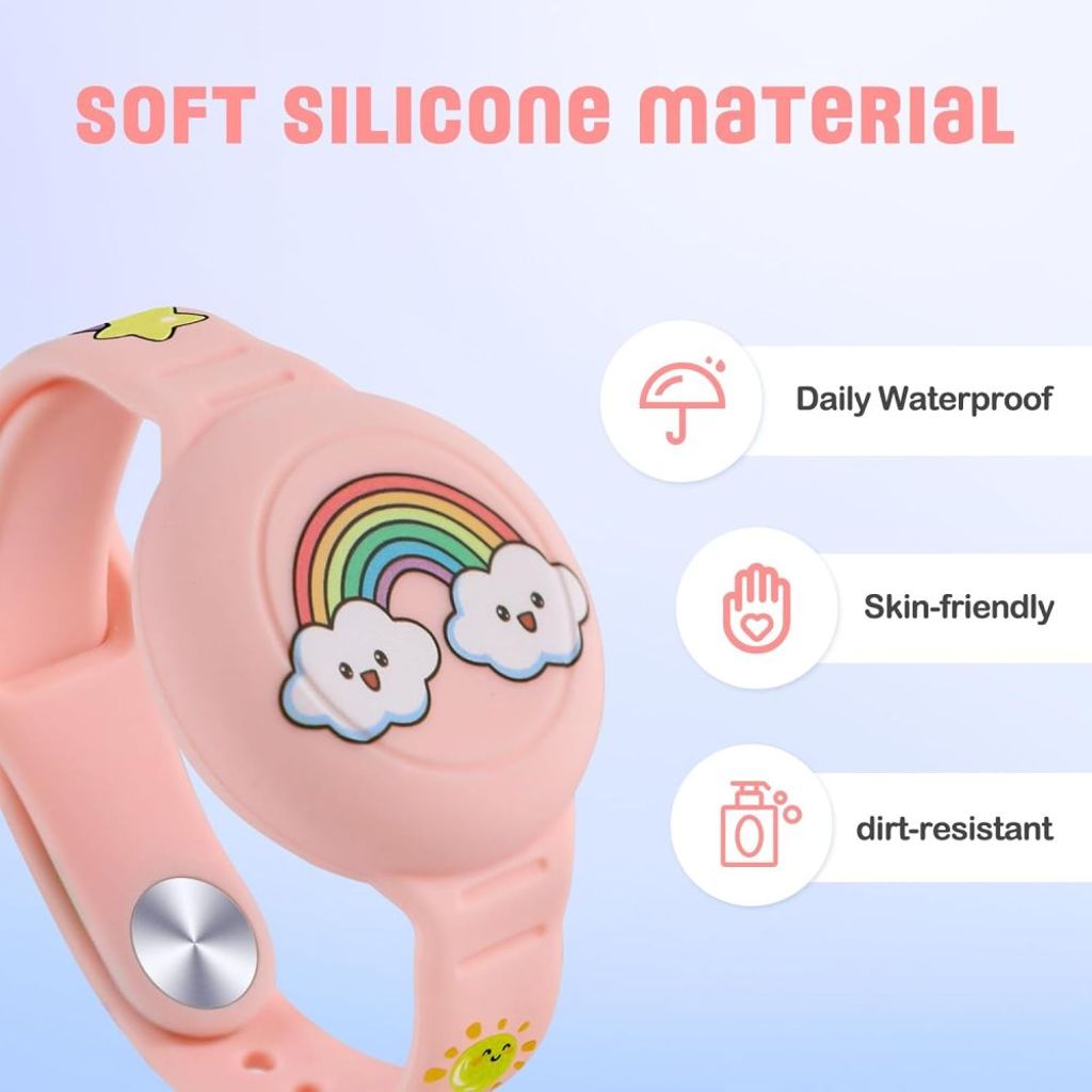 Tech-Protect Smooth 2-pakkaus Kuori Apple AirTag 1/2 Lapset – Monivärinen