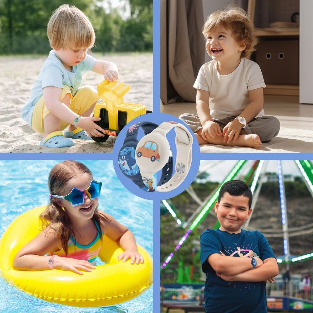 Tech-Protect Smooth 2-pakkaus Kuori Apple AirTag 1/2 Lapset – Monivärinen