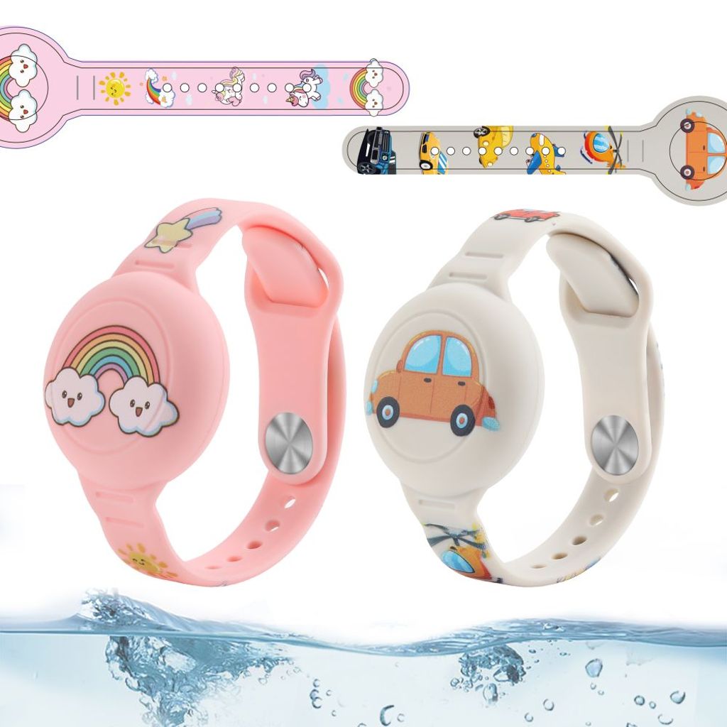 Tech-Protect Smooth 2-pakkaus Kuori Apple AirTag 1/2 Lapset – Monivärinen