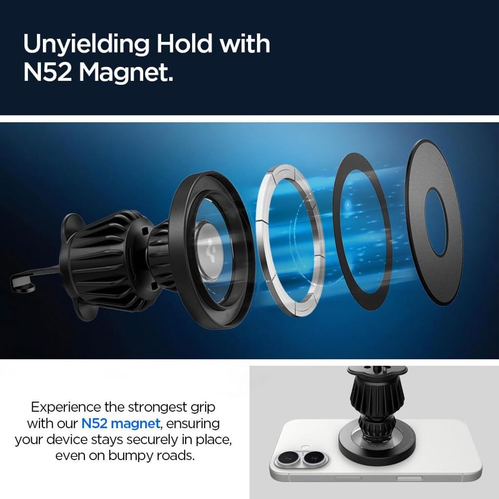 Spigen MFT13 MagSafe Telefonhållare för Bil – Svart