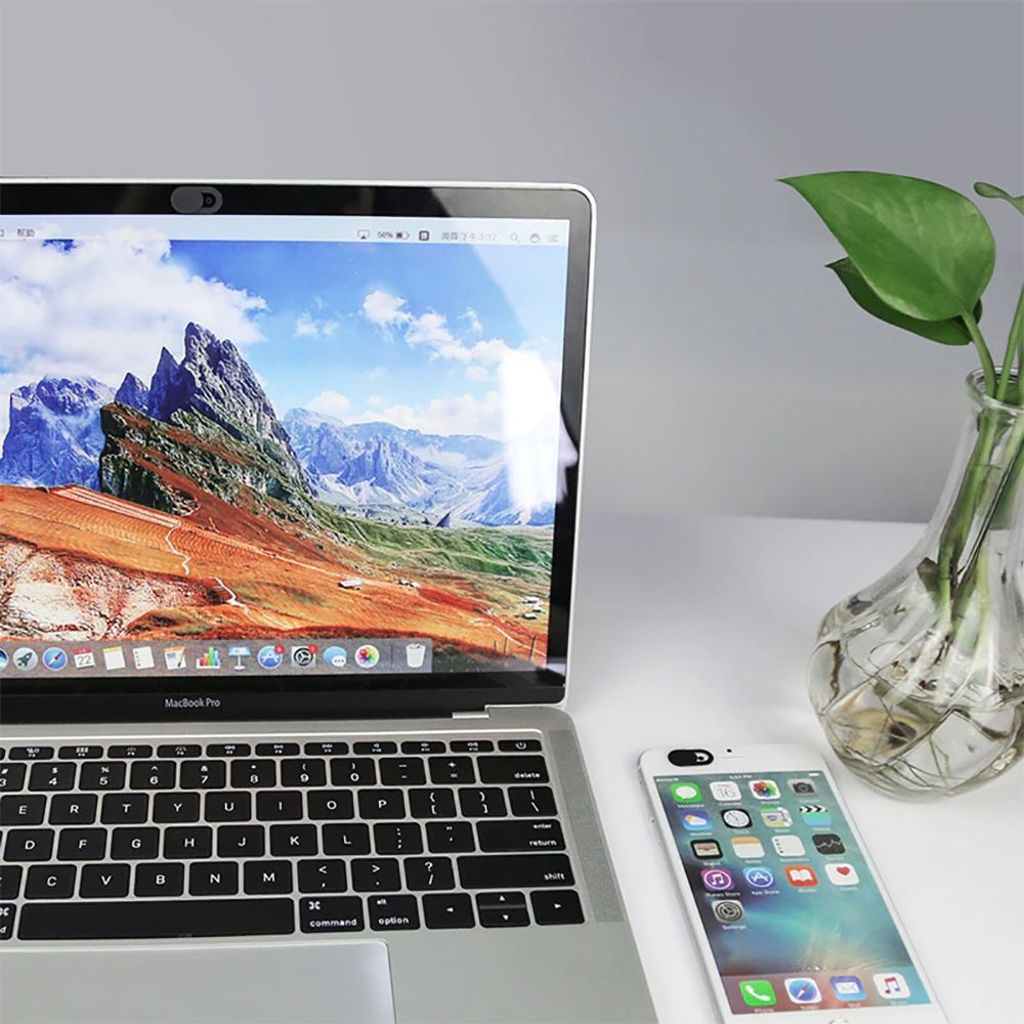 Tech-Protect Cam Fit+ 3-Pak laptop kamera cover – sort