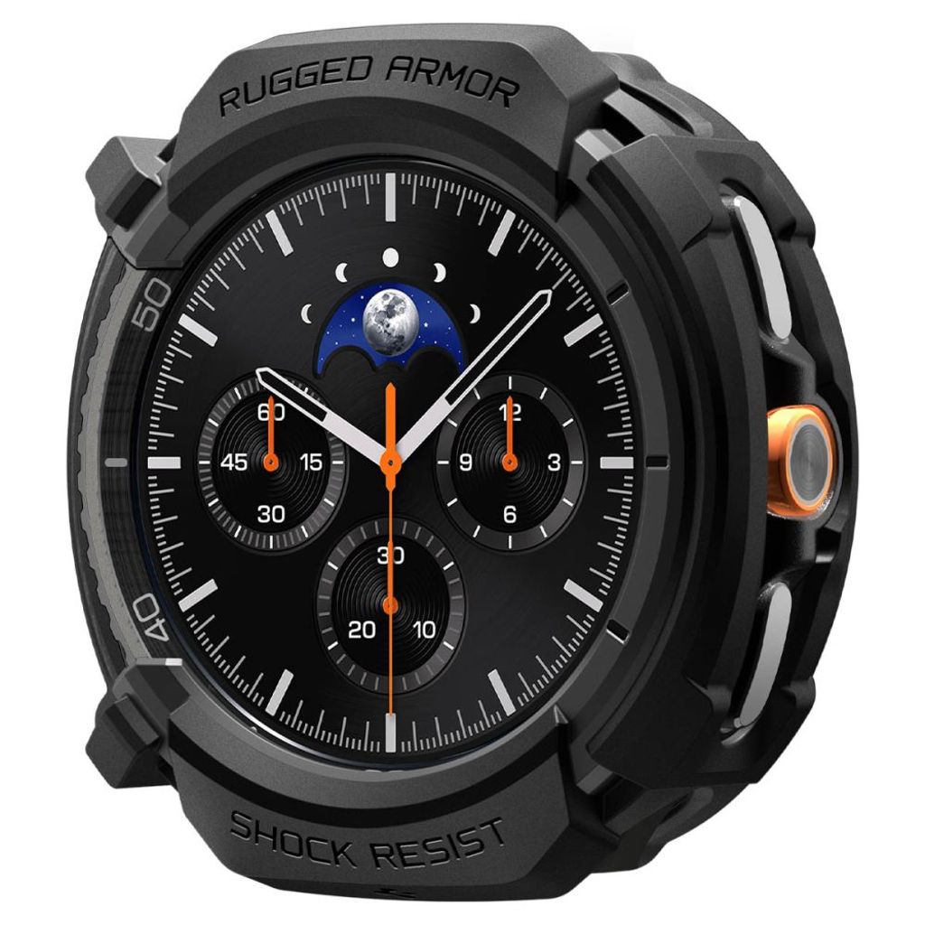 Spigen Rugged Armor Kuori Samsung Galaxy Watch 8 Classic 46mm - Musta