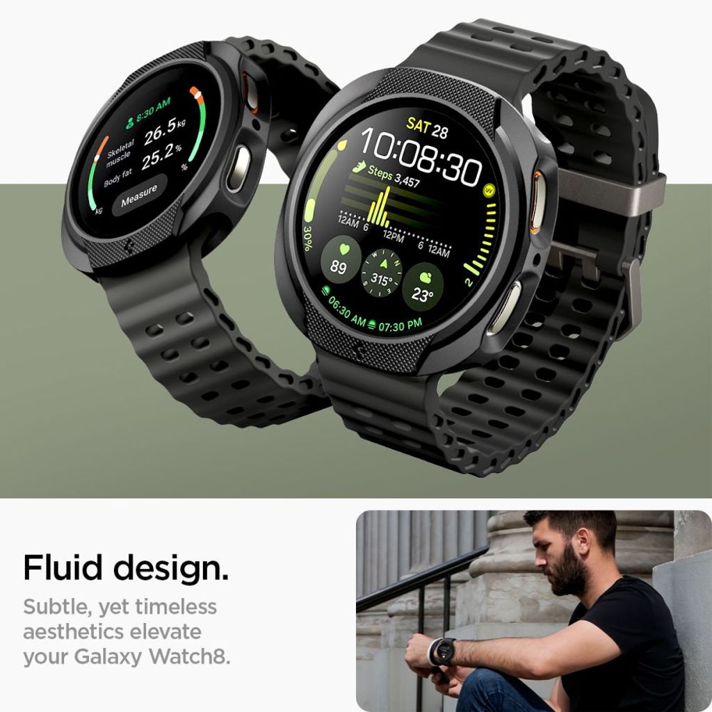 Spigen Liquid Air Kuori Samsung Galaxy Watch 8 44mm - Matte Black