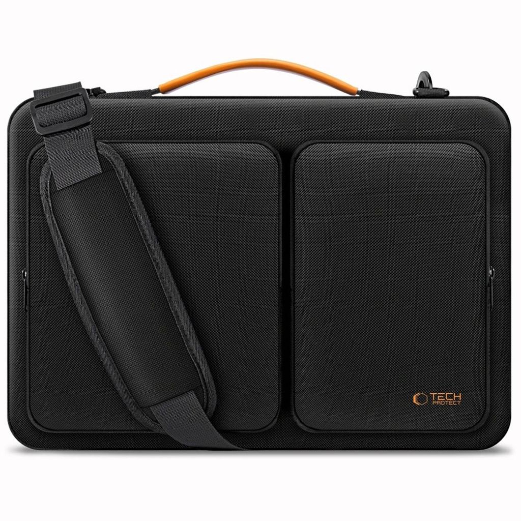 Tech-Protect Defender Laptop Bag 15-16" – Black/Orange