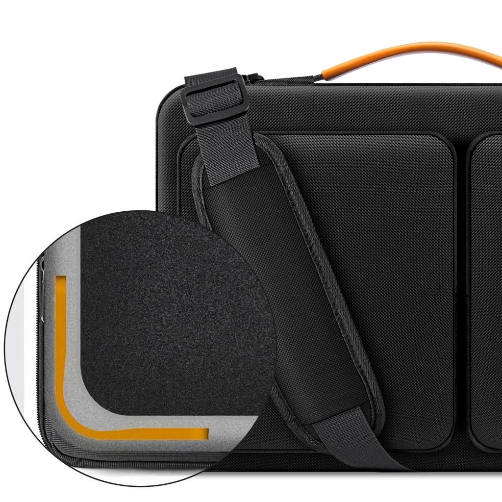 Tech-Protect Defender Laptop Bag 13-14" – Black / Orange