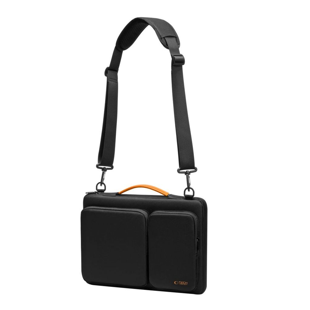 Tech-Protect Defender Laptop Bag 13-14" – Black / Orange