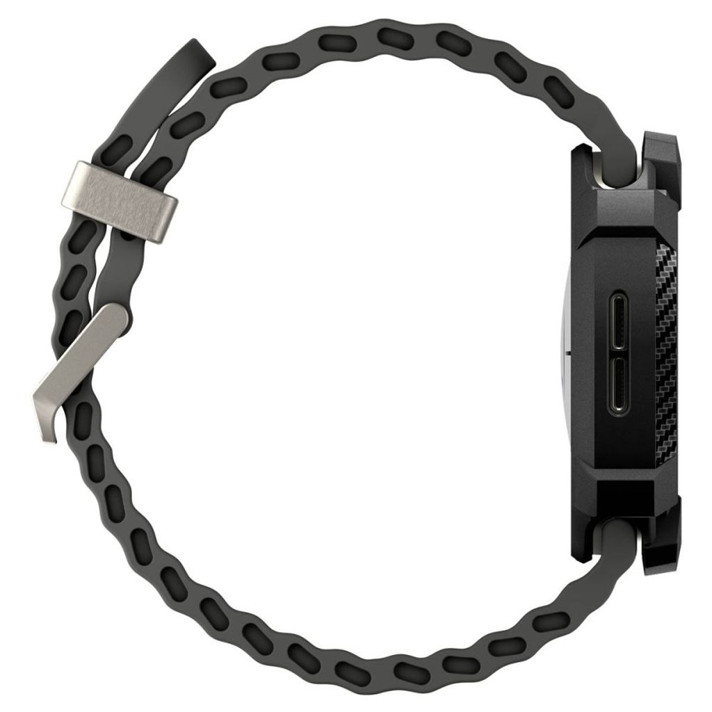 Spigen Rugged Armor Deksel til Samsung Galaxy Watch 8 44mm - Svart
