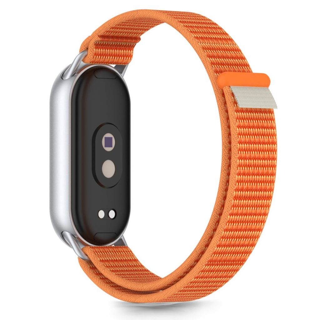 Tech-Protect Nylon Pro Kockarmband Xiaomi Smart Band 8/9/10/NFC - Orange/Grå
