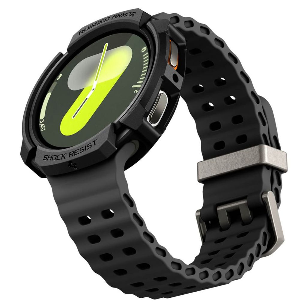 Spigen Rugged Armor Deksel til Samsung Galaxy Watch 8 40mm - Svart