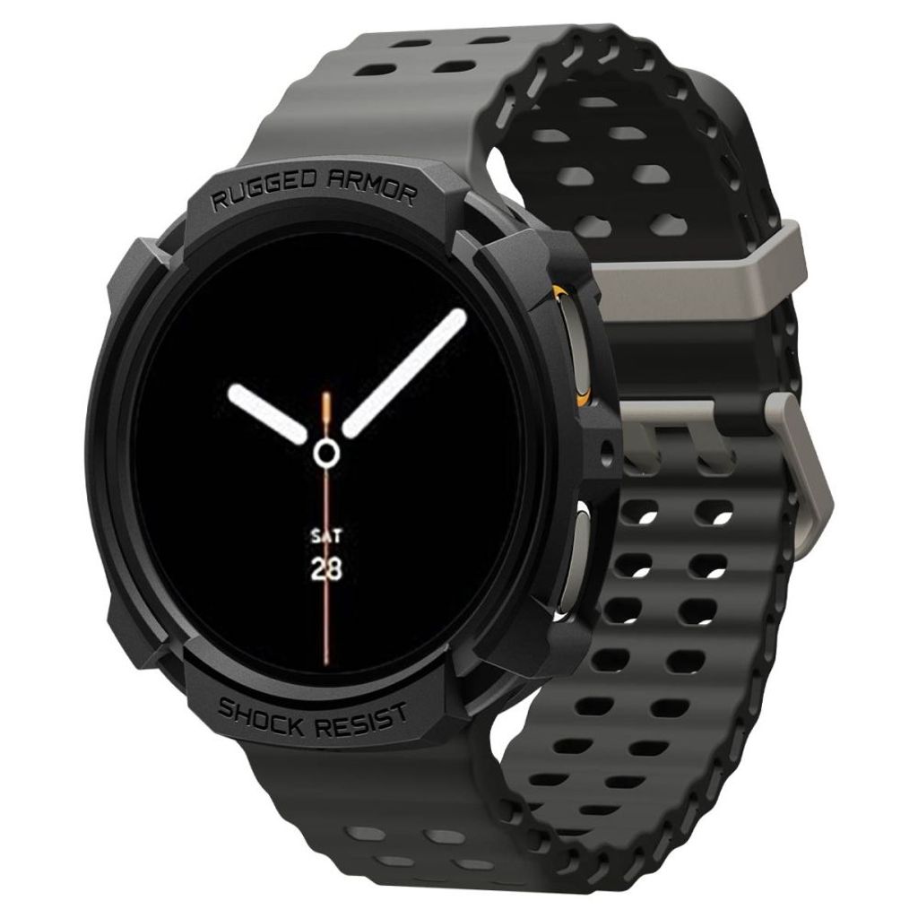 Spigen Rugged Armor Deksel til Samsung Galaxy Watch 8 40mm - Svart