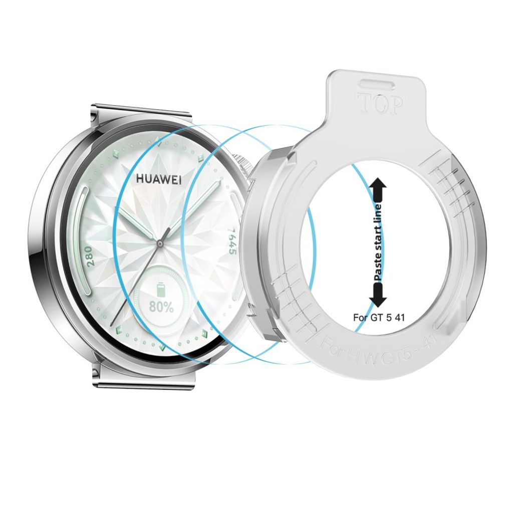 Tech-Protect Easy Set+ Skærmbeskyttelse til Huawei Watch GT 5 41 mm, 2-pak