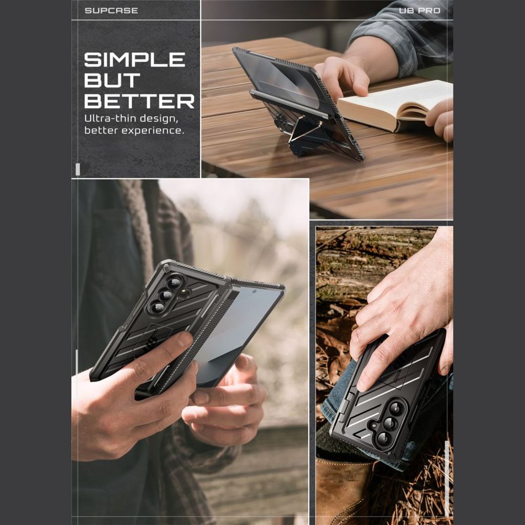 Supcase Unicorn Beetle Pro Cover til Samsung Galaxy Z Fold 7 - Sort