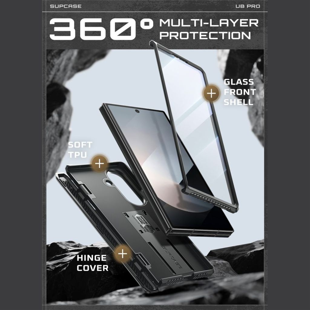 Supcase Unicorn Beetle Pro Cover til Samsung Galaxy Z Fold 7 - Sort