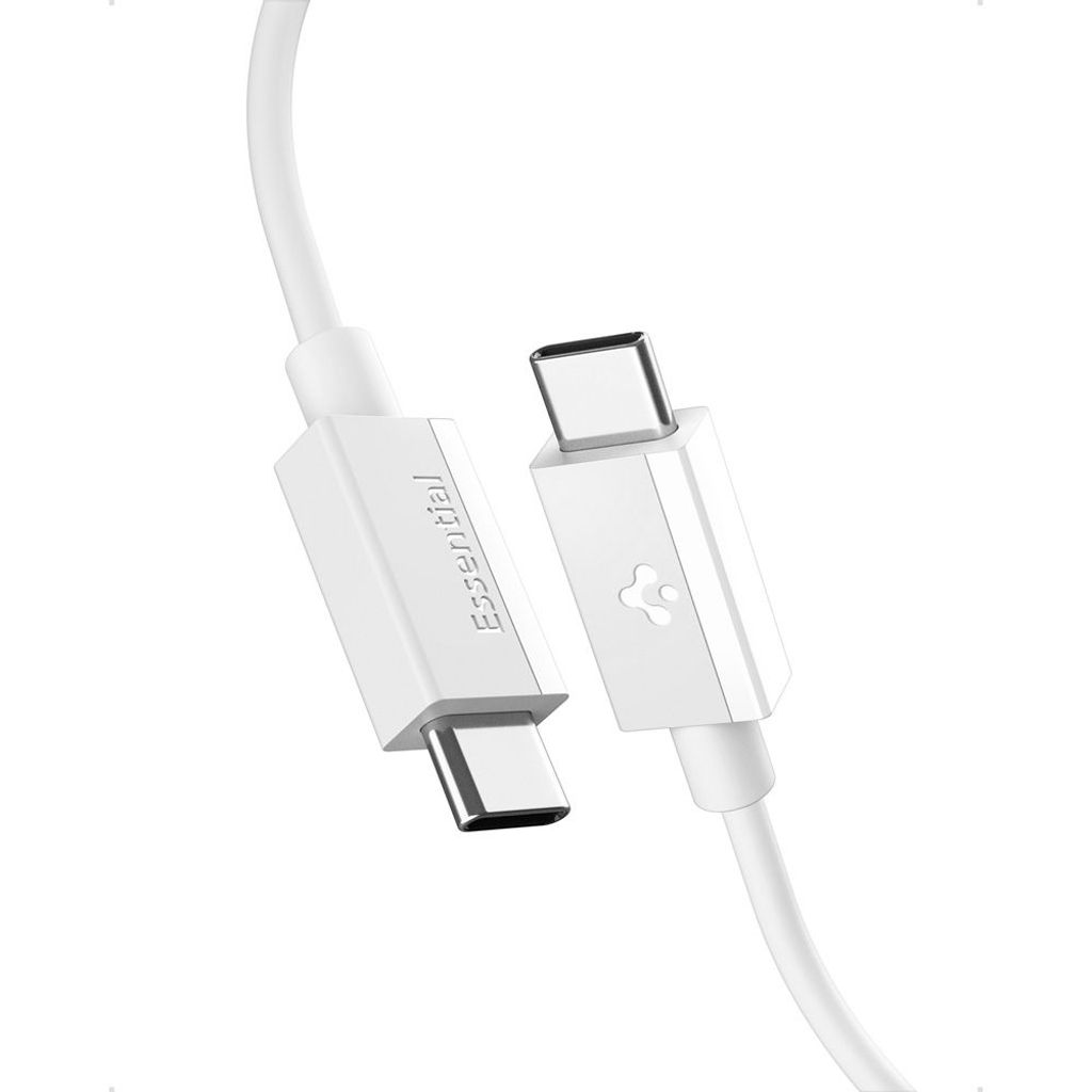 Spigen 60W USB-C–USB-C latauskaapeli 2 m – valkoinen