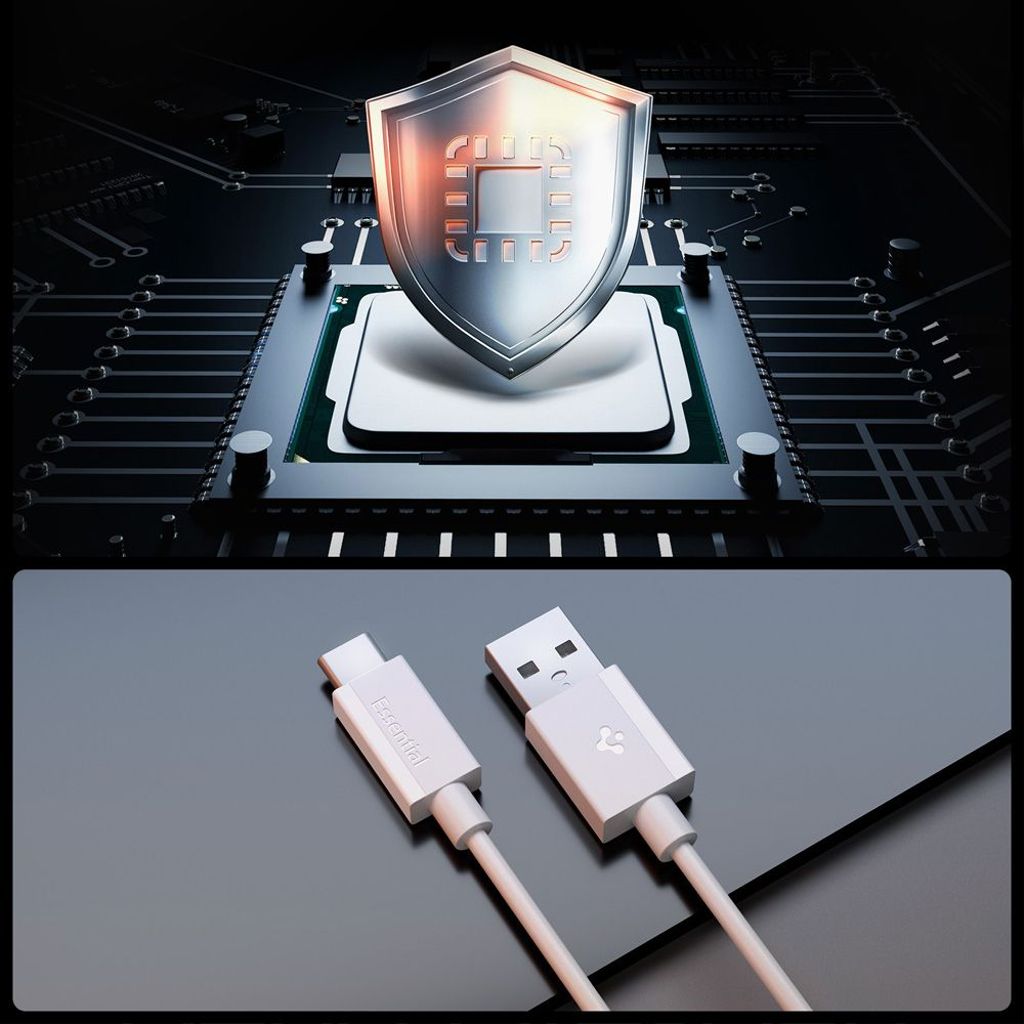 Spigen USB-C-kaapeli 60W 2m – Valkoinen