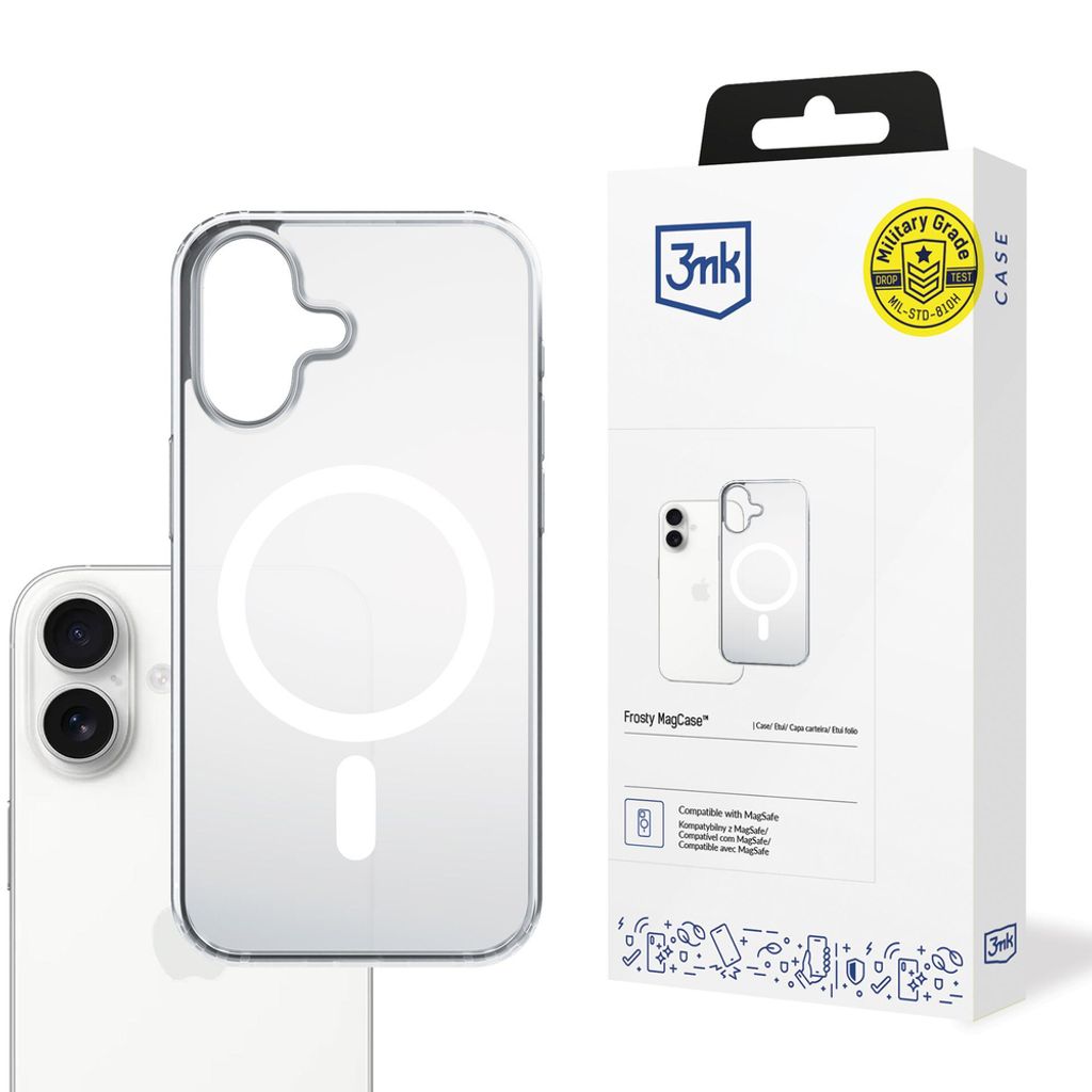 3mk Frosty MagSafe Cover till iPhone 17 - Hvid