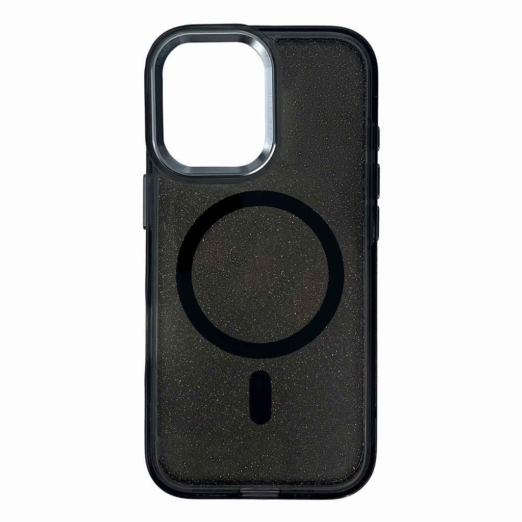 Glitter MagSafe -kuori till iPhone 17 Pro Max - Musta