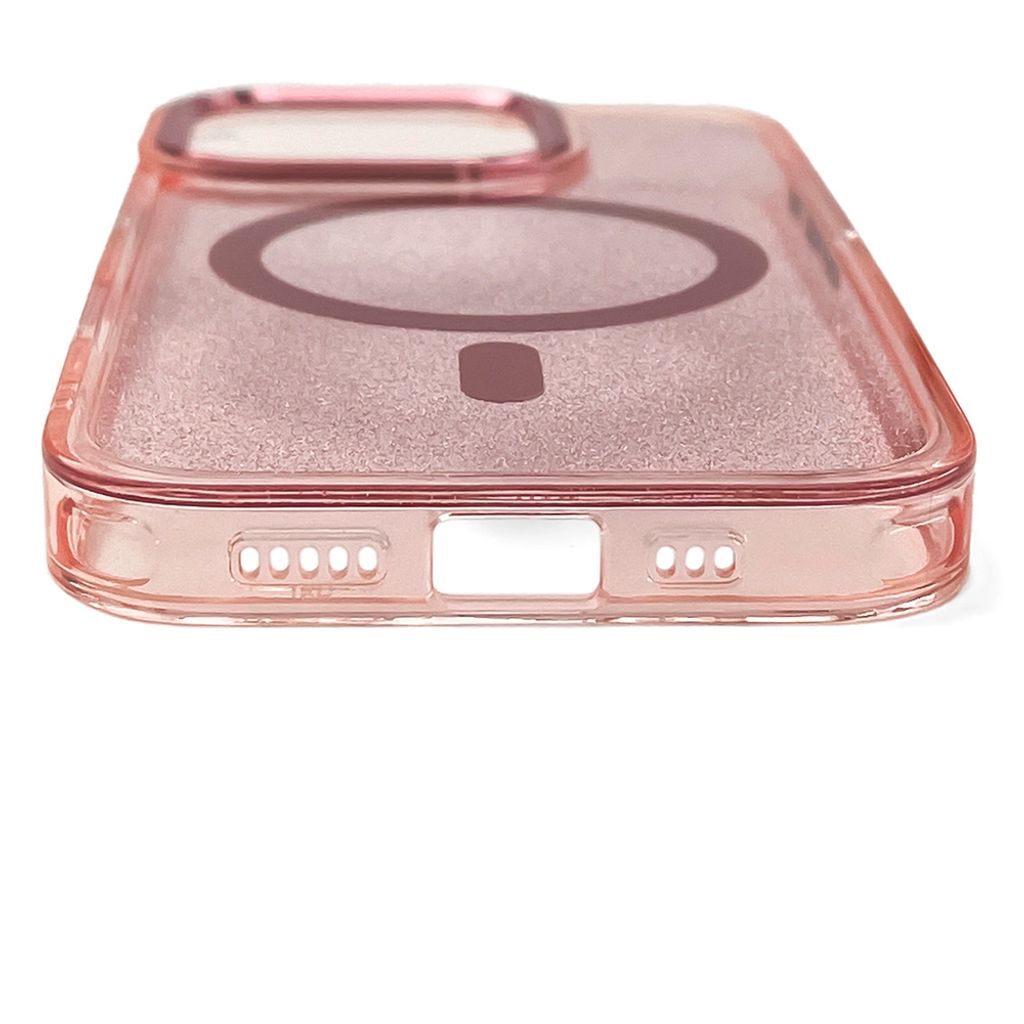 Glitter MagSafe -kuori till iPhone 17 Pro Max - Vaaleanpunainen