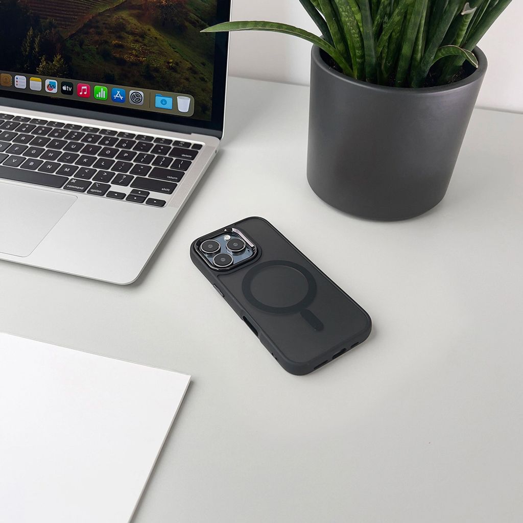 Fashion MagSafe -kuori till iPhone 17 Pro Max - Musta