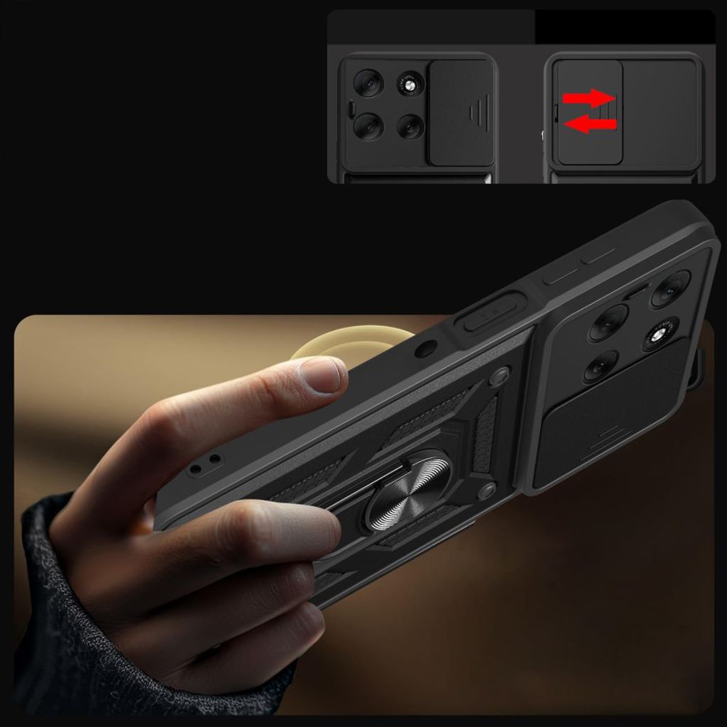 Tech-Protect CamShield Pro Deksel til Motorola Moto G56 5G - Svart