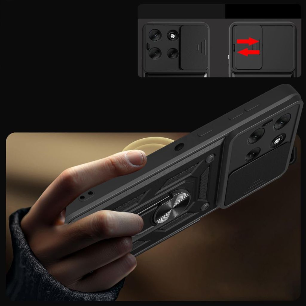 Tech-Protect CamShield Pro Cover til Motorola Moto G86 5G - Sort